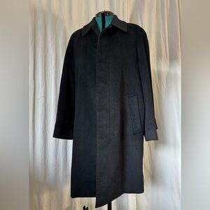 Arthur Dixon Premio Cashmere Coat Men’s 46 S – Lanificio Colombo Fabric Italian